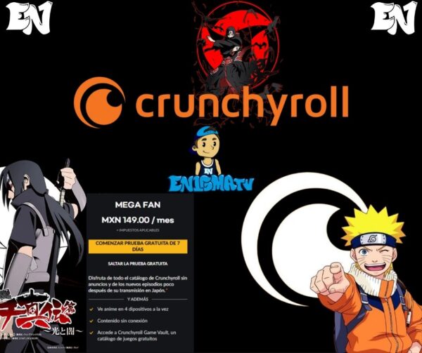 CRUNCHYROLL MEGA FAN 1 MES